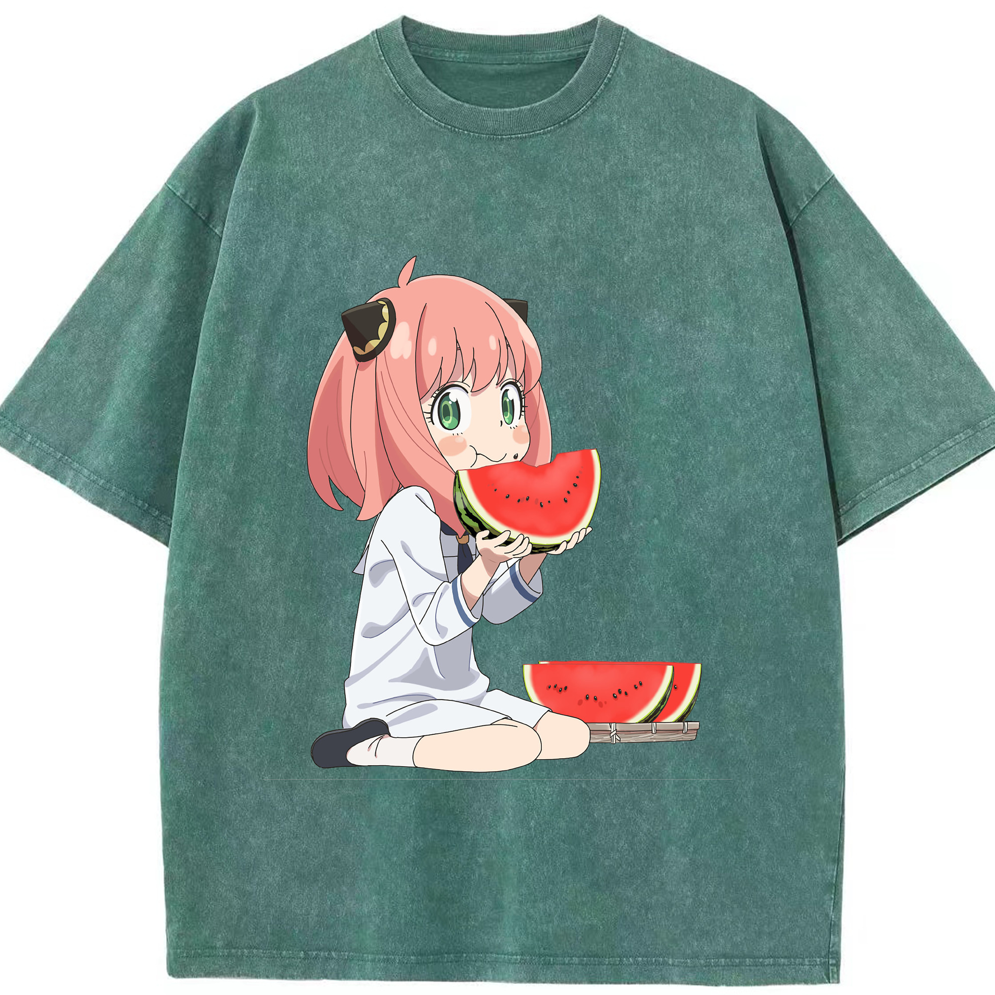 （画像用） SPY×FAMILY间谍家家酒 綿100% ヴィンテージ風 半袖Tシャツ（フロントプリント）